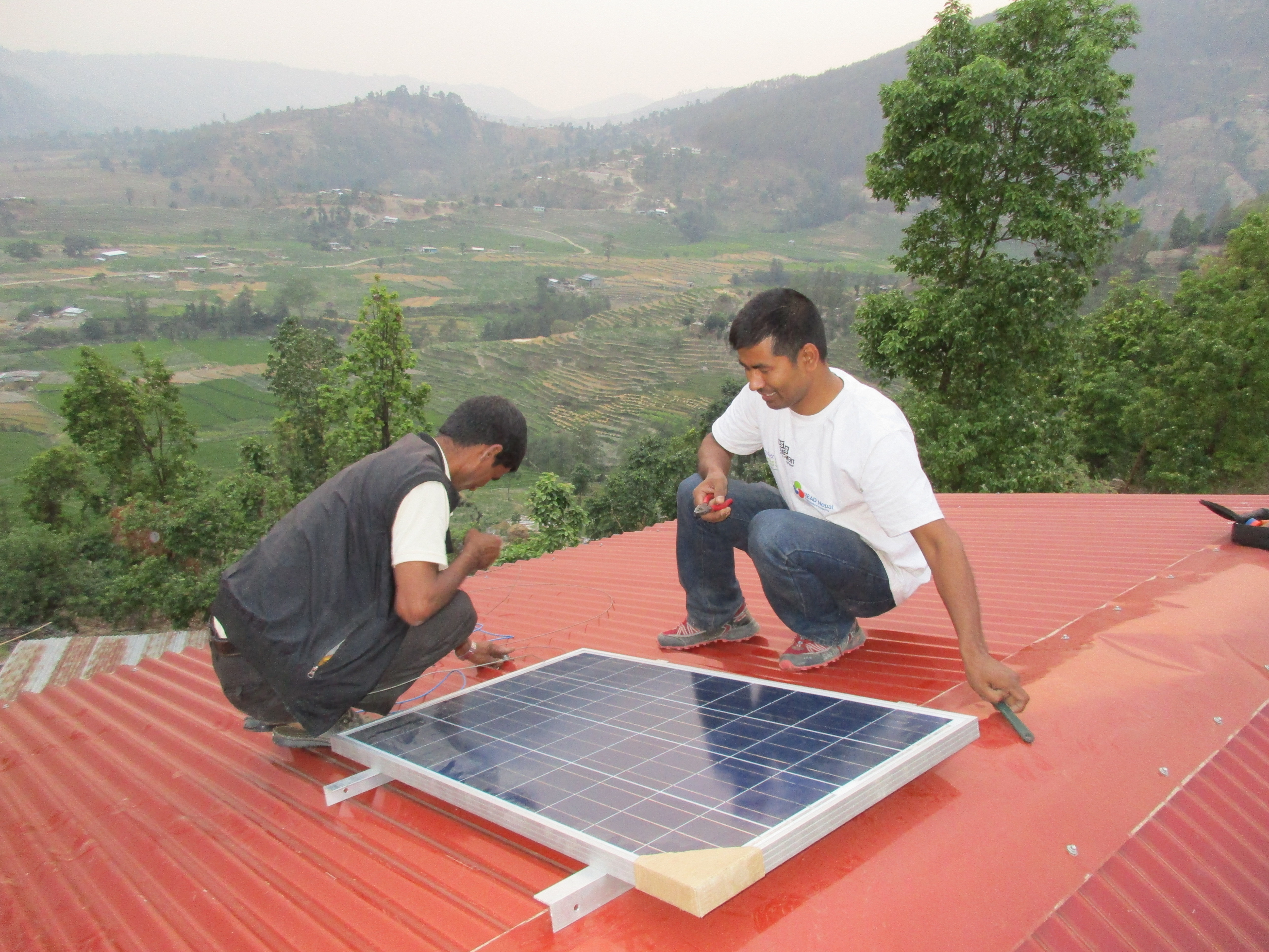 ▲쿠마리 8동 커뮤니티센터에 설치된 태양광 시설